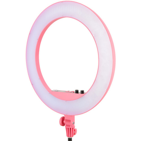 Кольцевой свет для макияжа (Светодиодная лампа) Godox LR160 Bi-Color Ringlight (Pink)